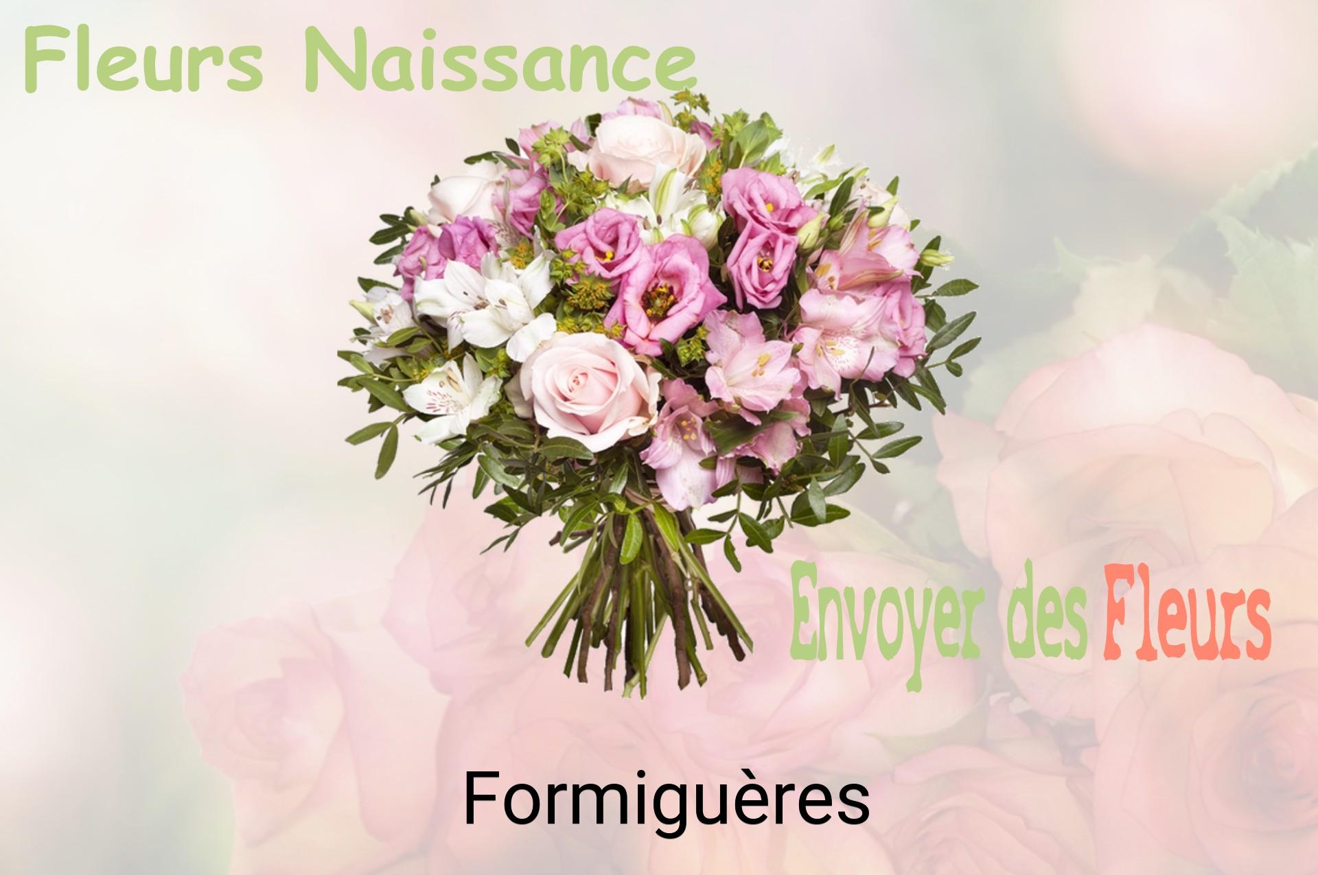 Bouquet de fleurs de naissance livré à Formiguères