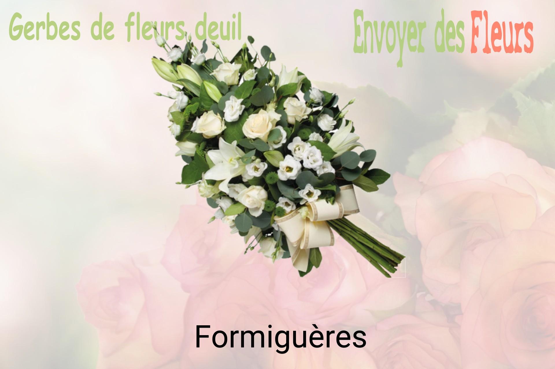 Gerbe de fleurs de deuil livrée à Formiguères